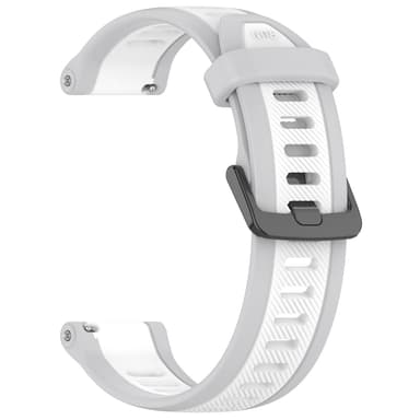 22 mm Klockarmband i Silikon Vit