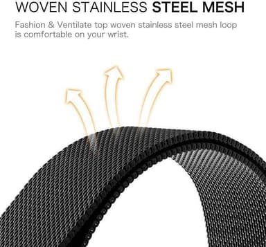 Fitbit Versa 3 / Sense Armband i Rostfritt Stål