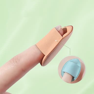 Finger Puff Makeup Svampar 5-pack Svart