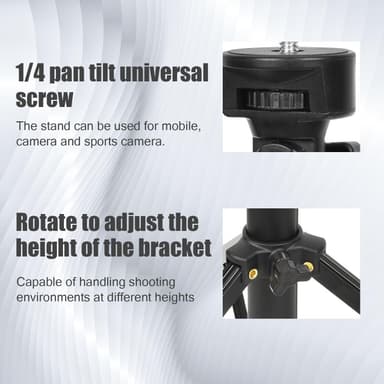 Mobilstativ / kamerastativ selfiepinne tripod (45-160 cm)