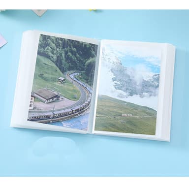 Fotoalbum med 100 Fickor för Foton Transparent