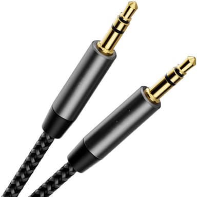 3,5 mm Ljudkabel för AUX-Anslutning Svart 1 m