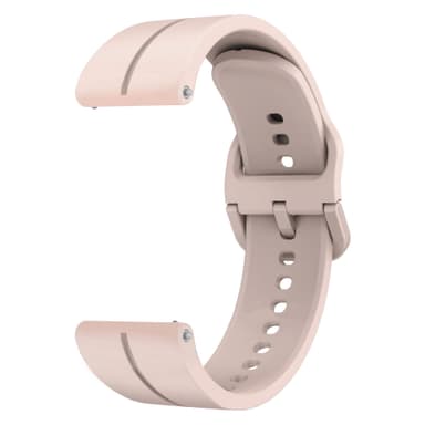 Klockarmband i Silikon Rosa 22 mm