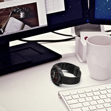 22mm Silikonarmband för Garmin Epix Pro 47mm/Fenix 7/Fenix 7 Pro Svart