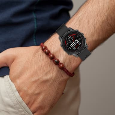 22mm Silikonarmband för Garmin Epix Pro 47mm/Fenix 7/Fenix 7 Pro Svart