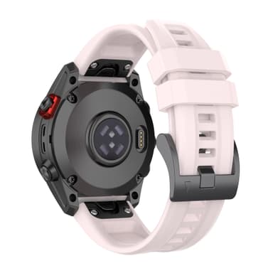 Klockarmband i Silikon för Garmin Quatix 7 Pro 22mm Rosa