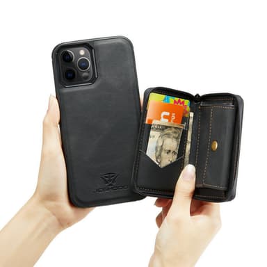 Magnetisk plånboksfodral med korthållare för iPhone 15-serien iPhone 1