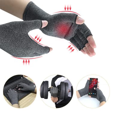 Fingerlösa Kompressionshandskar 1 par Beige M