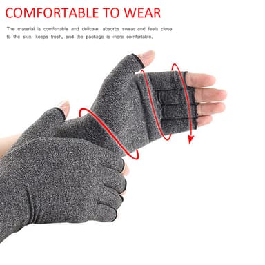 Fingerlösa Kompressionshandskar 1 par Beige M