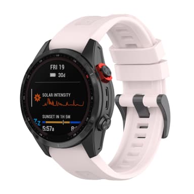Klockarmband i Silikon för Garmin Quatix 7 Pro 22mm Rosa