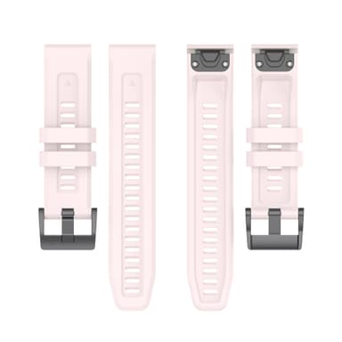 Klockarmband i Silikon för Garmin Quatix 7 Pro 22mm Rosa