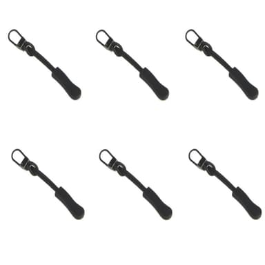 Avtagbar Dragkedja, 6-pack Silver