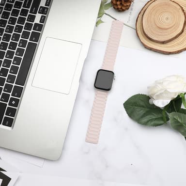 Magnetisk silikonrem för Apple Watch 1/2/3/4/5/6/7/8/9, Apple Watch SE