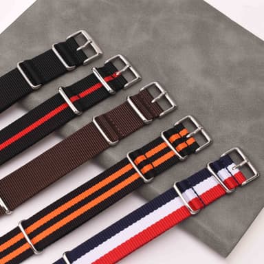 Ersättande Klockarmband Nylon 18 mm Flerfärgad