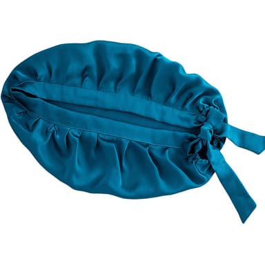 16 Momme Mulberry Silk Sovmössa Blå
