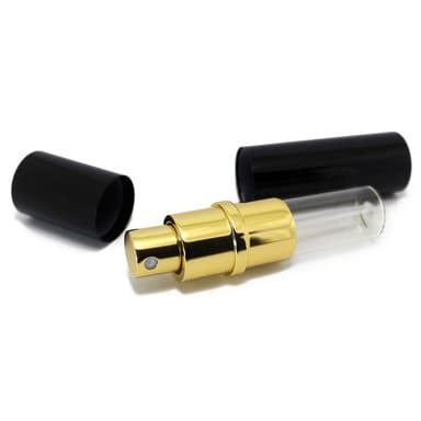 Mini Refillable Parfym Atomizer, 7-pack Svart