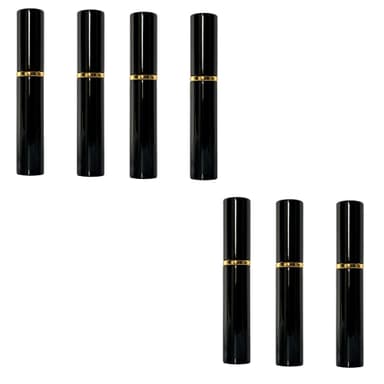 Mini Refillable Parfym Atomizer, 7-pack Svart