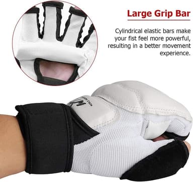 Boxning/Karate Halvfingerhandskar Vit L