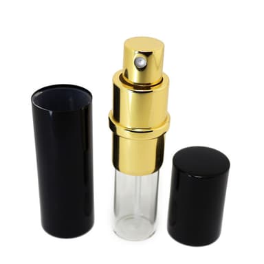 Mini Refillable Parfym Atomizer, 7-pack Svart