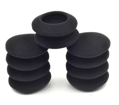 5 par öronkuddar för in-ear hörlurar Svart 48mm