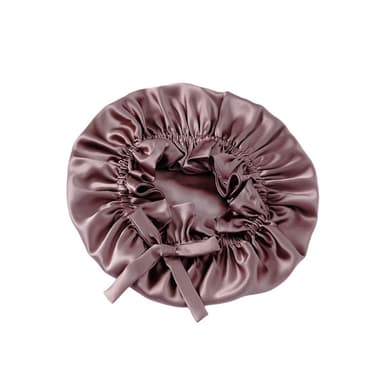 Lyxig Double Layer 16 Momme Silk Sleep Cap Rosa