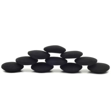 5 par öronkuddar för in-ear hörlurar Svart 48mm