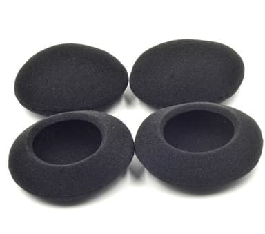 5 par öronkuddar för in-ear hörlurar Svart 48mm