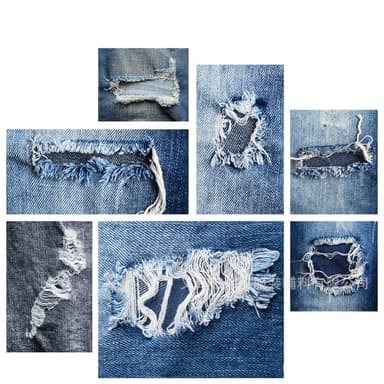 Denimreparationslappar, 18 St