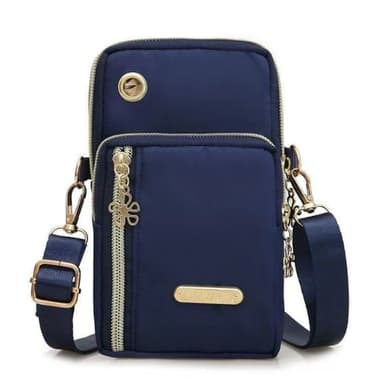 Crossbody-Väska i Oxford-tyg Mörkblå