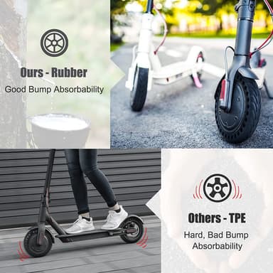 2-pack punkteringsfria däck till Xiaomi elscooter