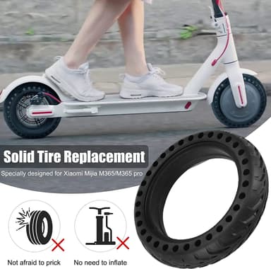 2-pack punkteringsfria däck till Xiaomi elscooter