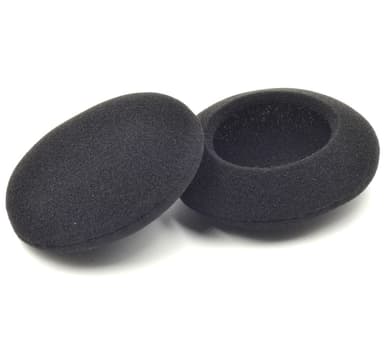 5 par öronkuddar för in-ear hörlurar Svart 48mm