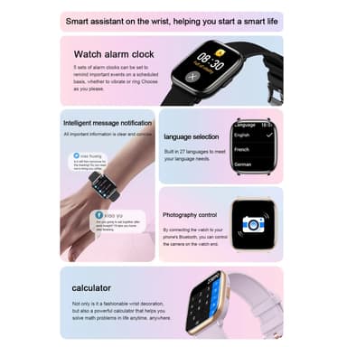 IP68 vattentät Smartklocka Fitness Tracker