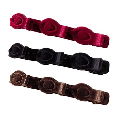 Hårklämmor i 3 Färger, 3-pack Flerfärgad