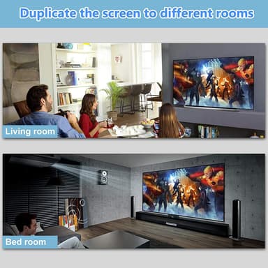 4K HDMI splitter 1 in / 2 ut Svart