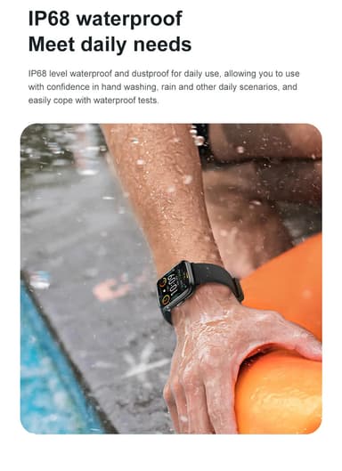 IP68 vattentät Smartklocka Fitness Tracker