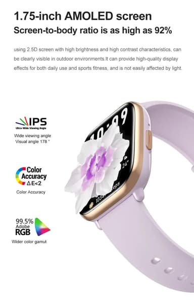IP68 vattentät Smartklocka Fitness Tracker