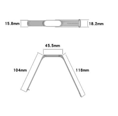 Klockarmband Svart