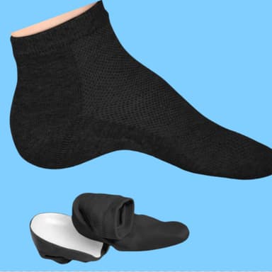 Heel Lift Innersulor - 3,5 cm Längdökning Svart
