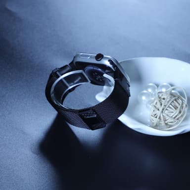 Klockarmband i rostfritt stål för Apple Watch 42/44/45/49 mm Svart