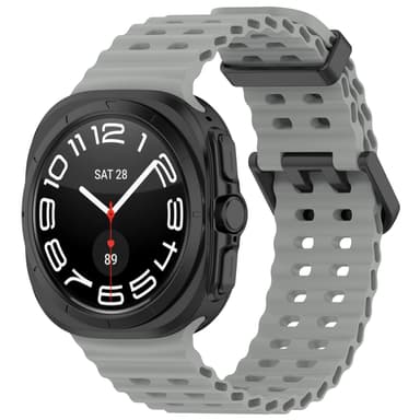 Klockarmband i Silikon för Samsung Watch Ultra 47mm Grå