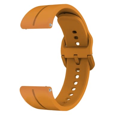 Klockarmband i Silikon Gul 22 mm