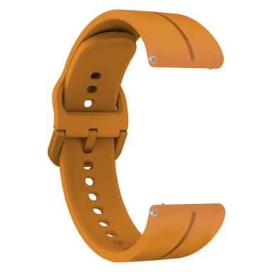 Klockarmband i Silikon Gul 22 mm