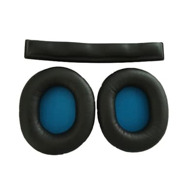 1 par öronkuddar i PU-proteinläder för Sennheiser HD8 DJ/HD6 Mix med H