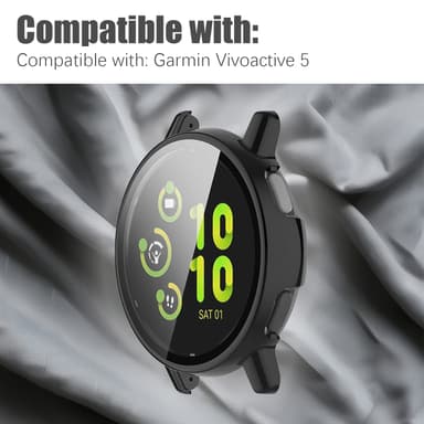 Fodral med skärmskydd för Garmin Vivoactive 5 Svart
