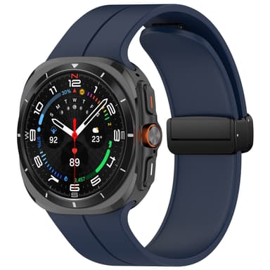 Klockarmband med Magnetiskt Spänne, Samsung Watch Ultra 24mm Blå