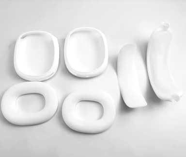 4-delat Skyddsfodral i Silikon för AirPods Max Vit