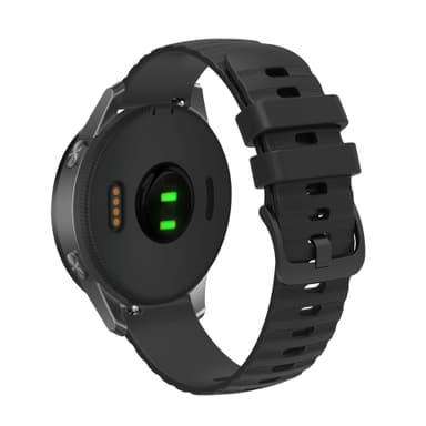 Klockarmband i Silikon Svart 22 mm