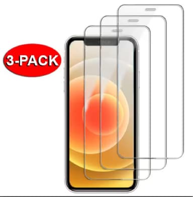 IPhone 12 Mini Skärmskydd i Härdat Glas 3-pack