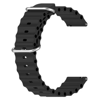 Klockarmband i Silikon Svart